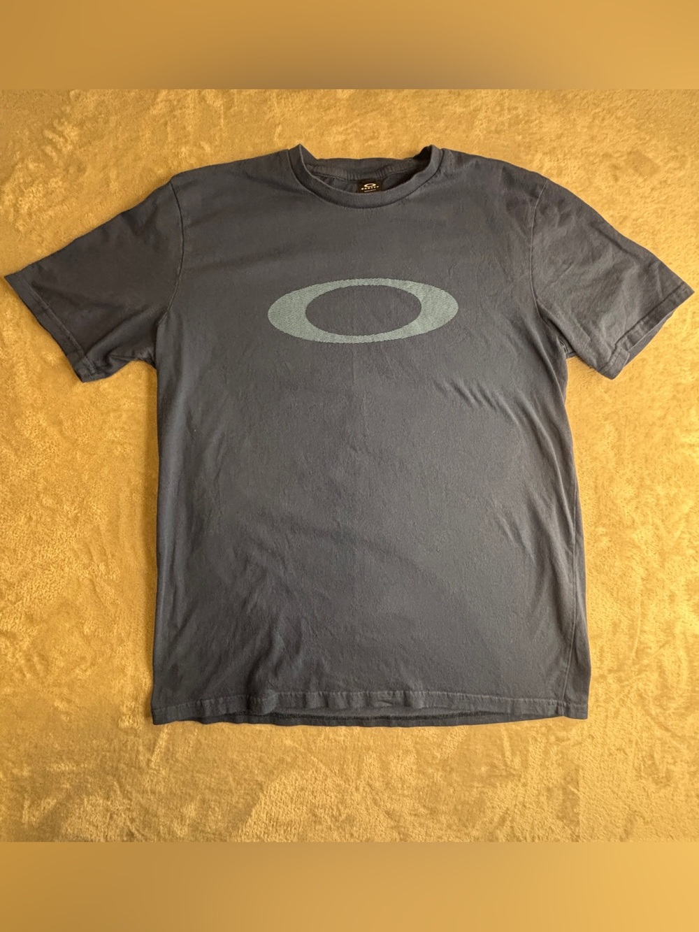 Oakley Light Navy Short-Sleeve Tee with Light Blue Logo